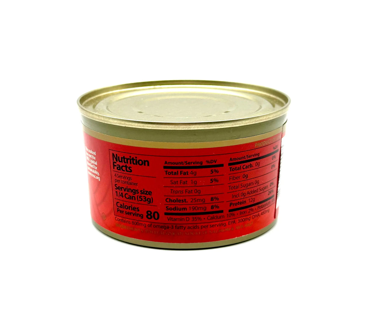 Vital Choice - wild Alaska Sockeye Salmon 7.5 oz (212g) - The Orchard