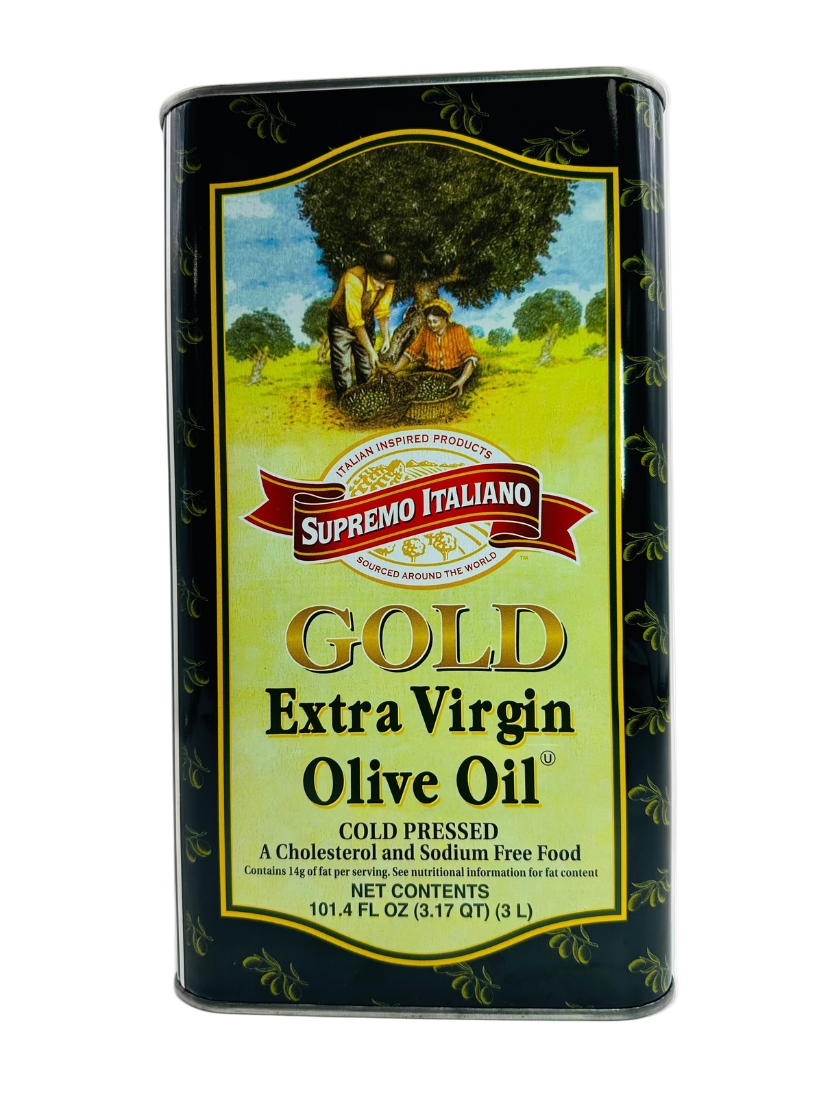 Supremo Italiano Aceite de Oliva Virgen Extra (ORO) - 101.4 Oz 3 L